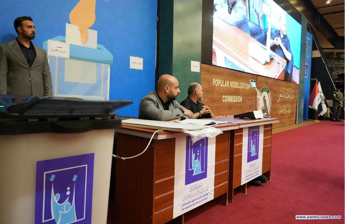 الحشد يشارك في محاكاة اقتراع التصويت الخاص للانتخابات النيابية